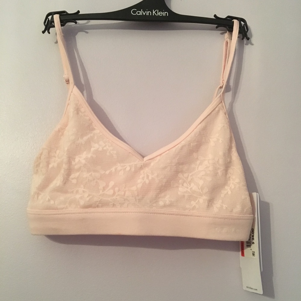 Light Pink Calvin Klein Lace Bralette